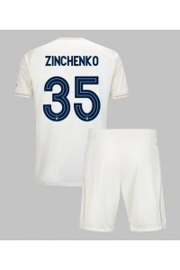 Nottingham Forest Oleksandr Zinchenko #35 Babyklær Borte Fotballdrakt til barn 2025-26 Korte ermer (+ Korte bukser)